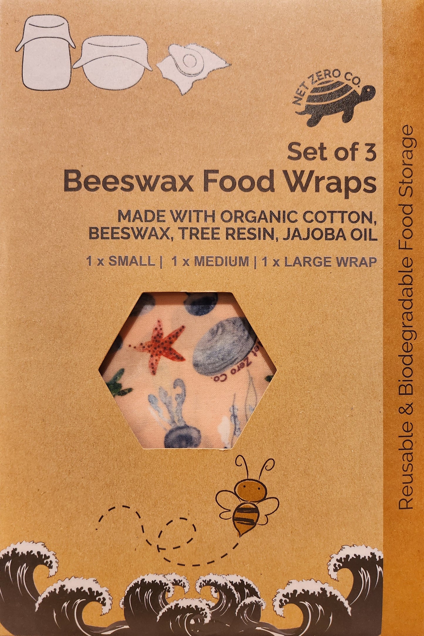 REUSABLE BEESWAX FOOD WRAPS