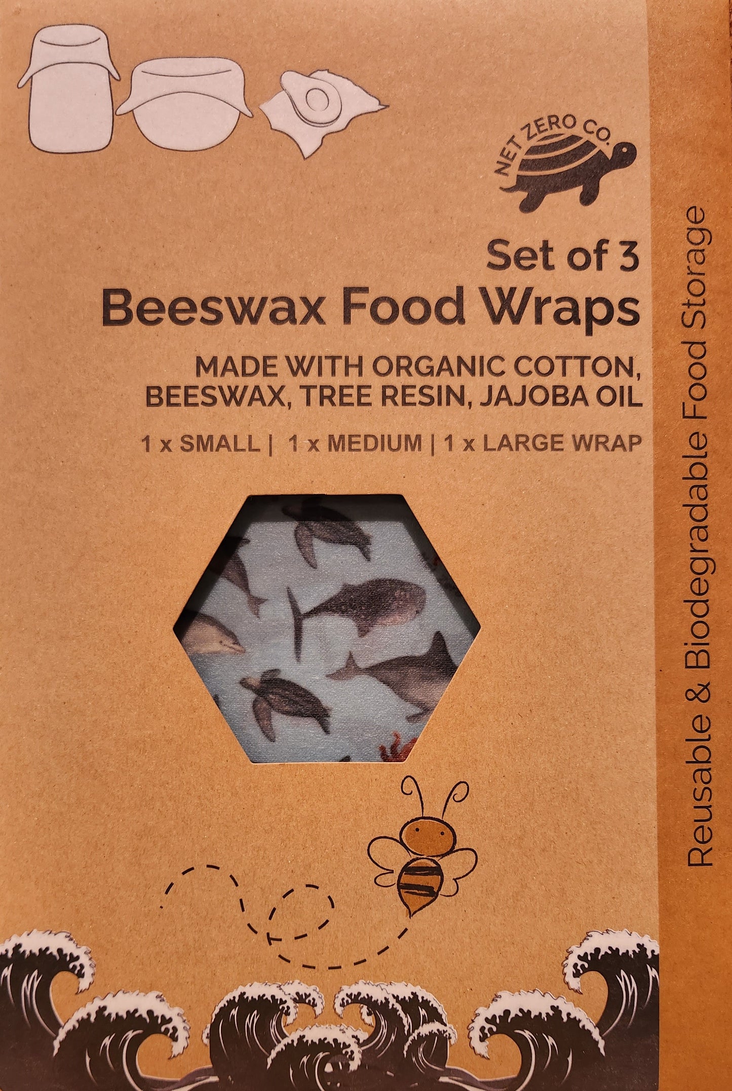 REUSABLE BEESWAX FOOD WRAPS