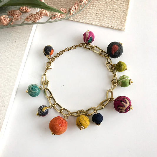 KANTHA BAUBLE CHARM BRACELET