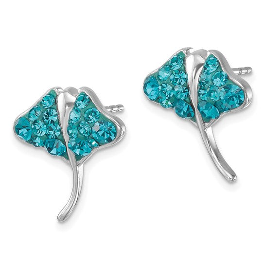 TEAL RAY EARRINGS