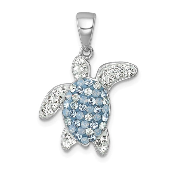 TURTLE PENDANT CRYSTAL ELEMENTS