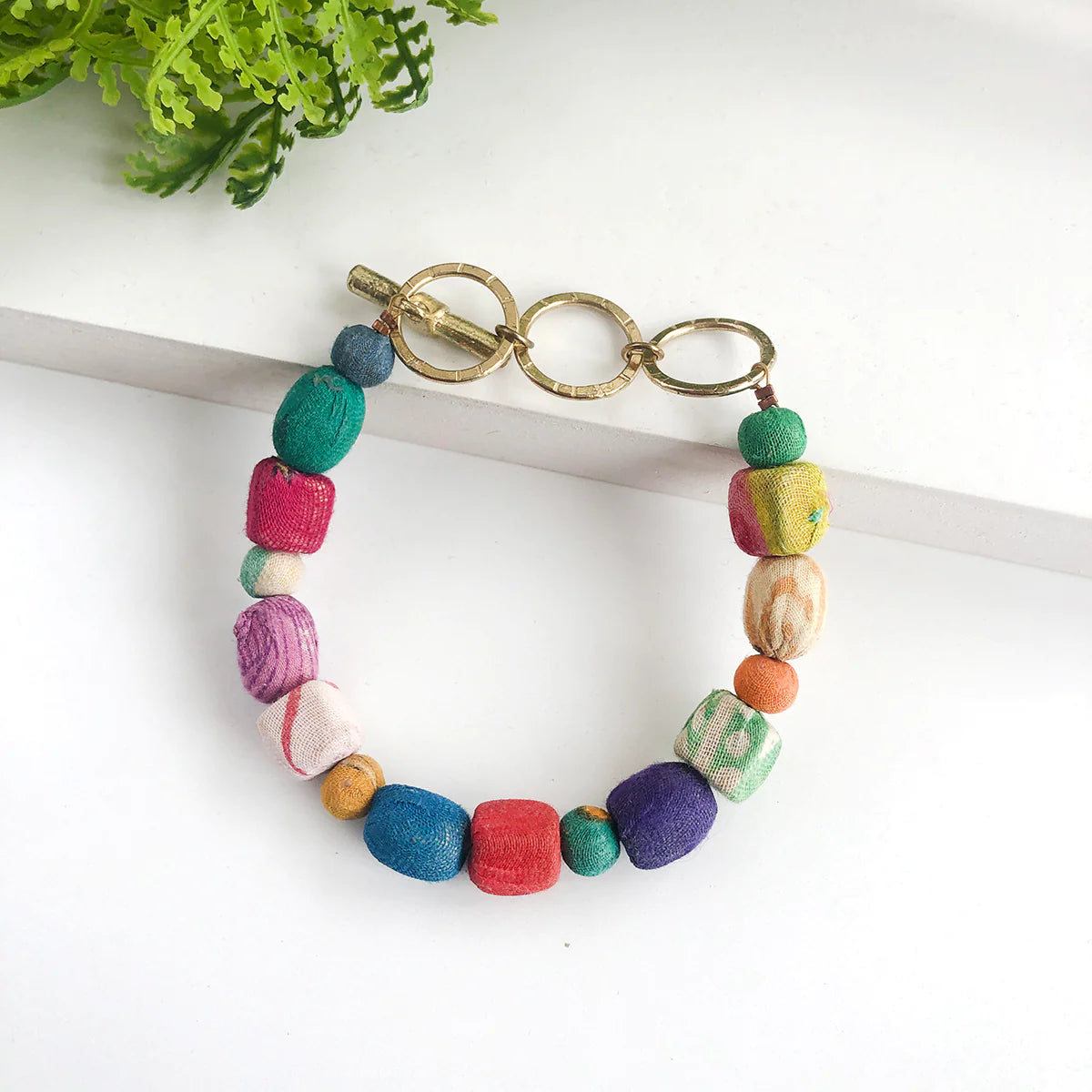 KANTHA SHAPES TOGGLE BRACELET