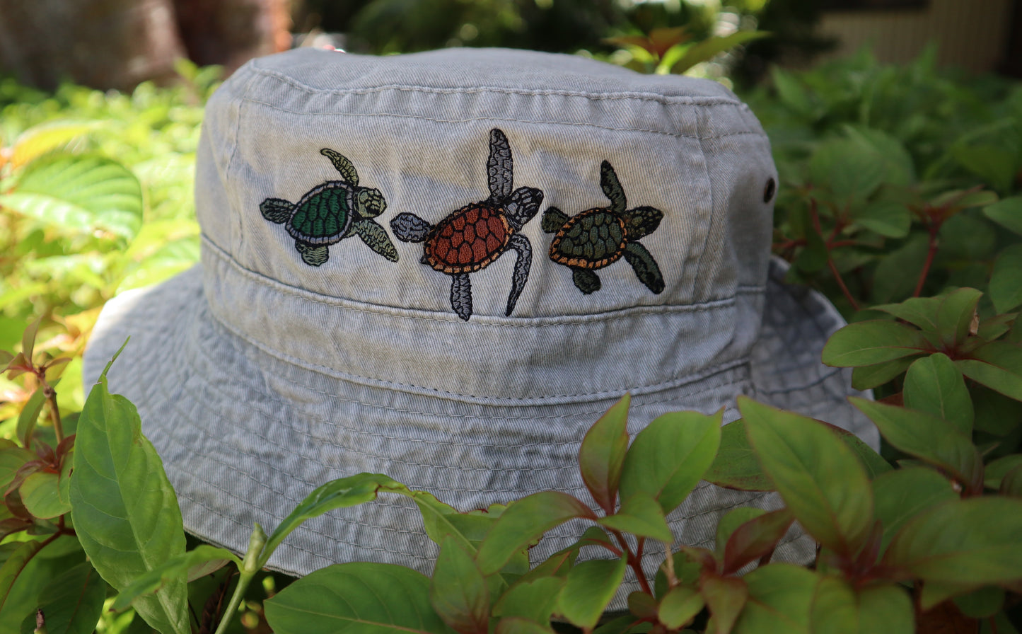 YOUTH SEA TURTLE TRIO BUCKET HAT