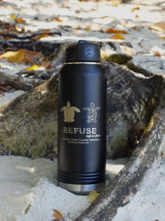 REFUSE CAMPAIGN INSULATED WATER BOTTLE 32 OZ.