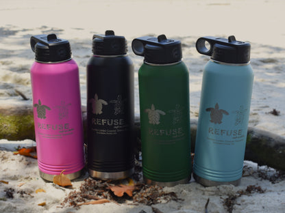 REFUSE CAMPAIGN INSULATED WATER BOTTLE 32 OZ.