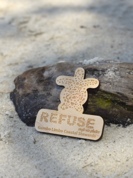 REFUSE TURTLE MAGNET