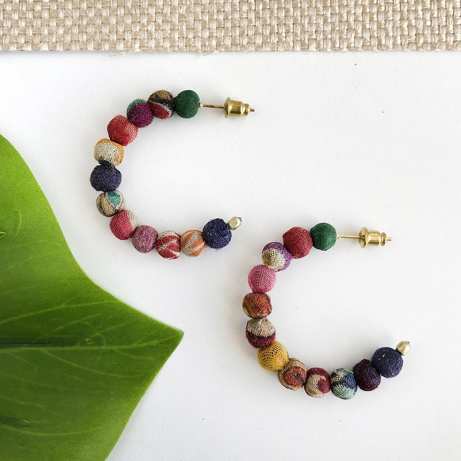 KANTHA BEAD EARRINGS