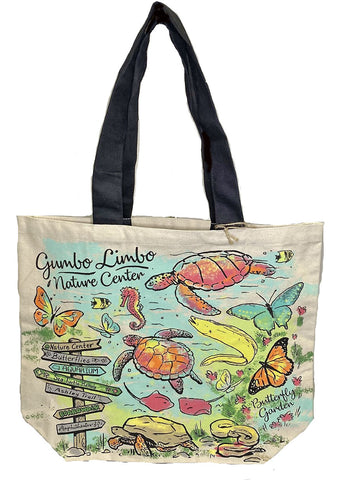 GLNC HAND PAINTED SHOPPER TOTE