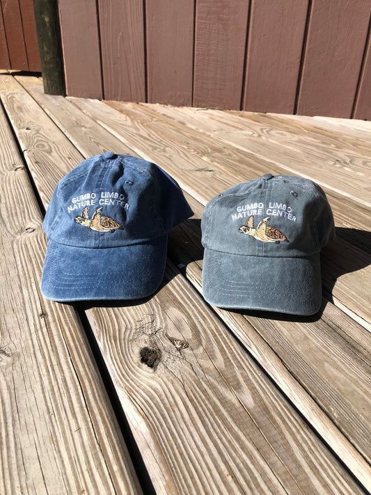 SWIMMING TURTLE EMBROIDERED HAT