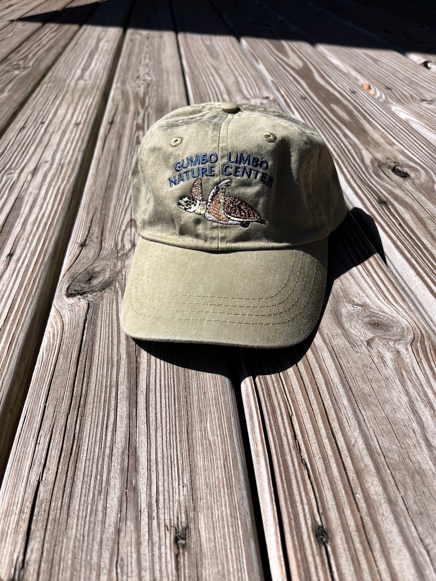 SWIMMING TURTLE EMBROIDERED HAT