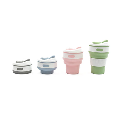 PORTABLE COLLAPSIBLE SILICONE COFFEE MUG