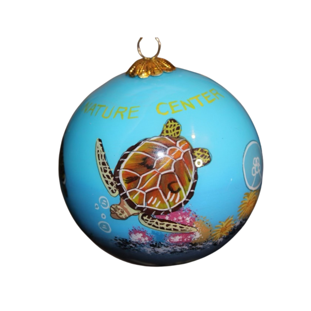 GLNC HAND PAINTED TURTLE ORNAMENT