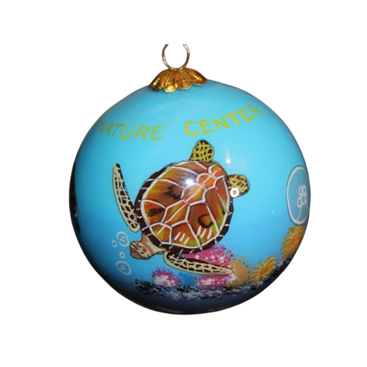 GLNC HAND PAINTED TURTLE ORNAMENT