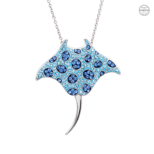 STERLING SILVER SWAROVSKI STINGRAY NECKLACE